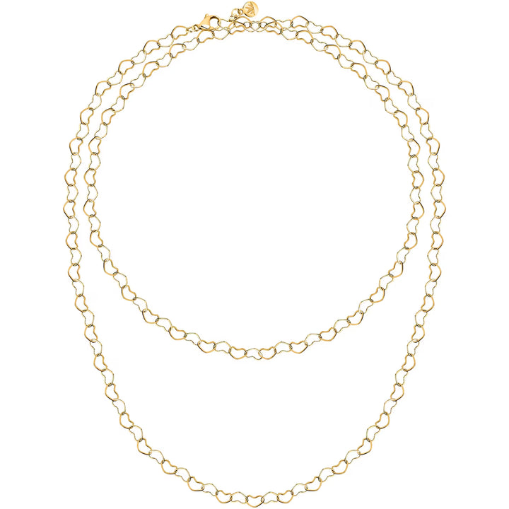 Стоманено колие Intrecci с PVD златно покритие – модерна елегантност за всяка жена