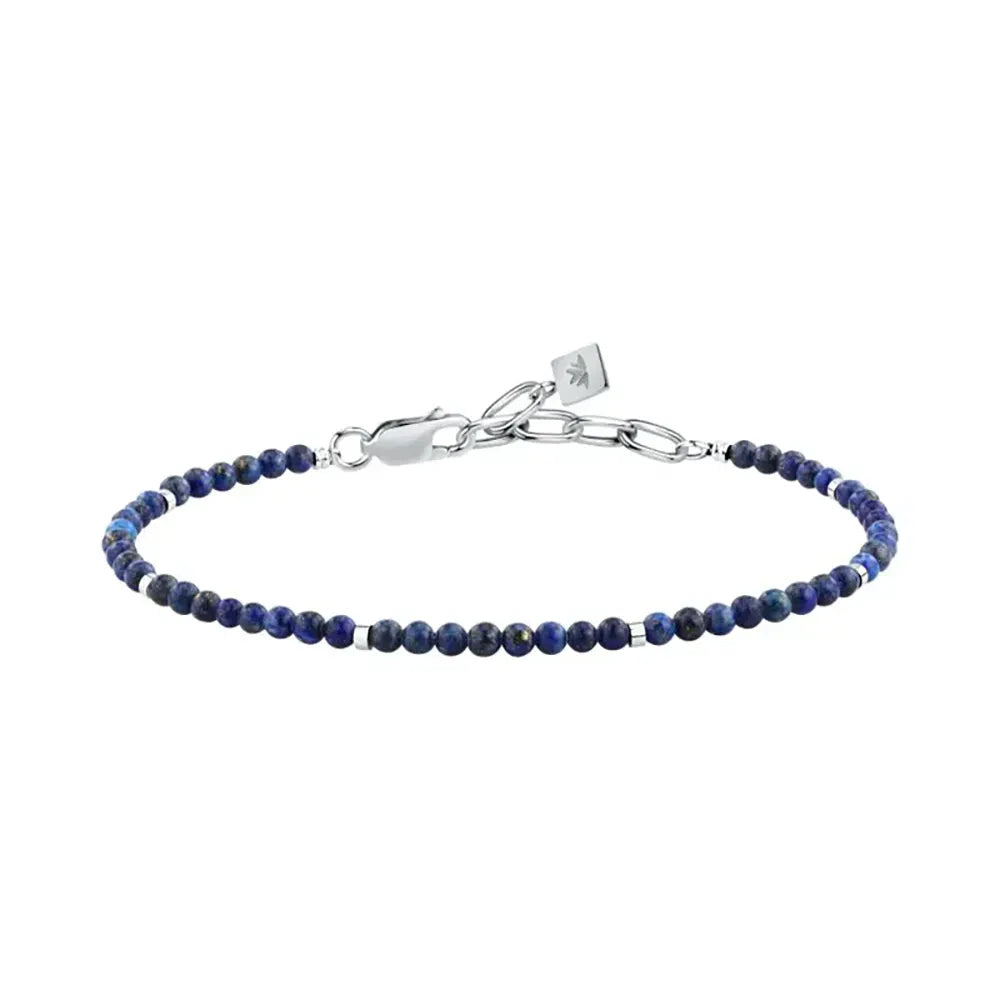 Мъжка стоманена гривна Morellato Terra с лапис лазули