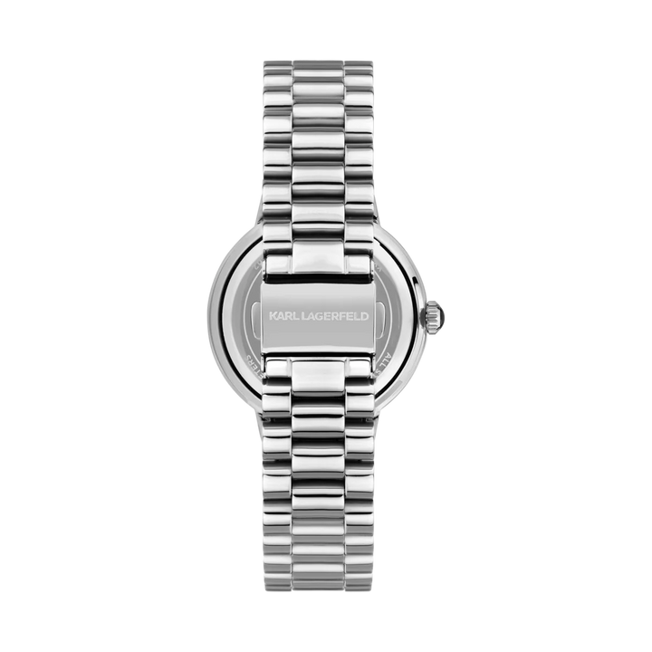 Стоманена верижка и разтваряща се закопчалка на дамски часовник Karl Lagerfeld Kaiser – модел R0553104505
