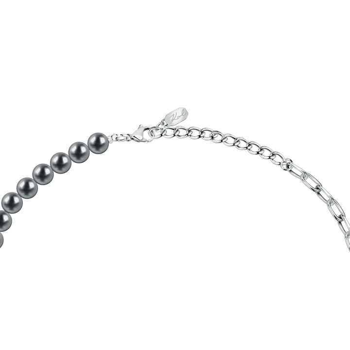 Закопчаване и удължител на дамско колие Karl Lagerfeld Pearl от неръждаема стомана с перли – модел KLAYR02