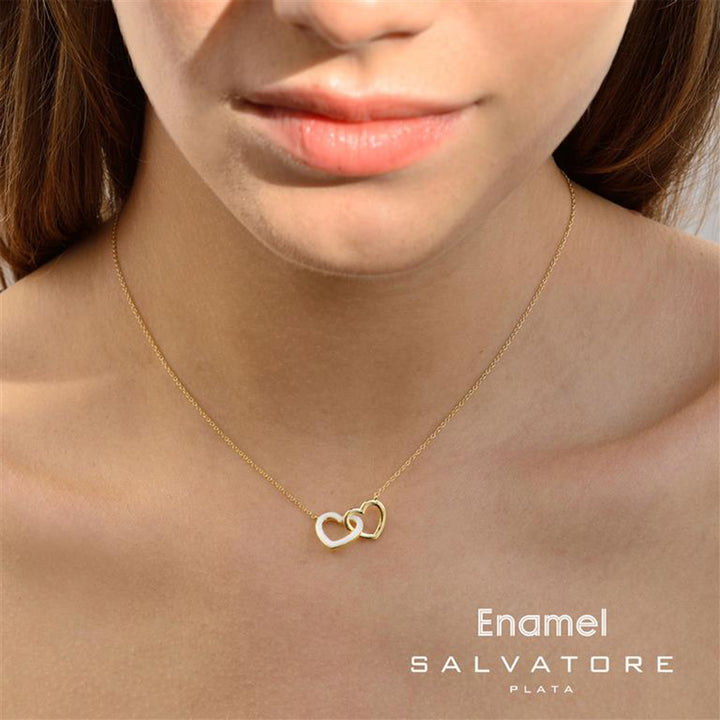 Necklace Salvatore Plata Enamel