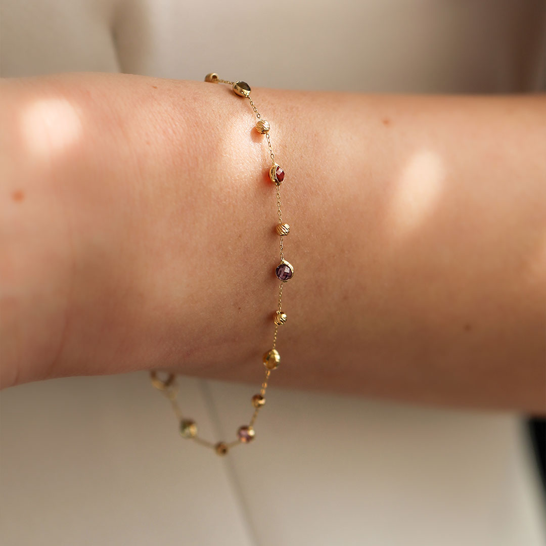 BRACELET Senso Gold Lilmoon Colorful Stones