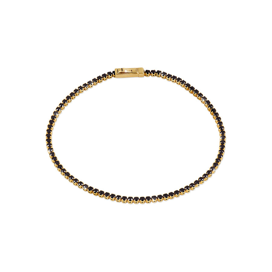 Дамска тенис гривна Senso Gold Yellow Gold Tennis от 14k злато с циркони